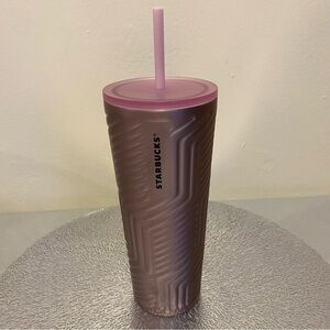 Starbucks Pink Tumbler with Straw